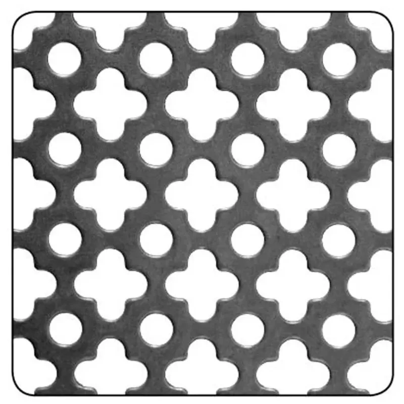 CHAPA PERFORADA TREBOL COMBINADO – 0.90 MM