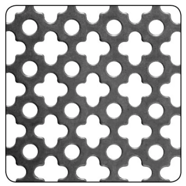 CHAPA PERFORADA TREBOL COMBINADO - 0.90 MM